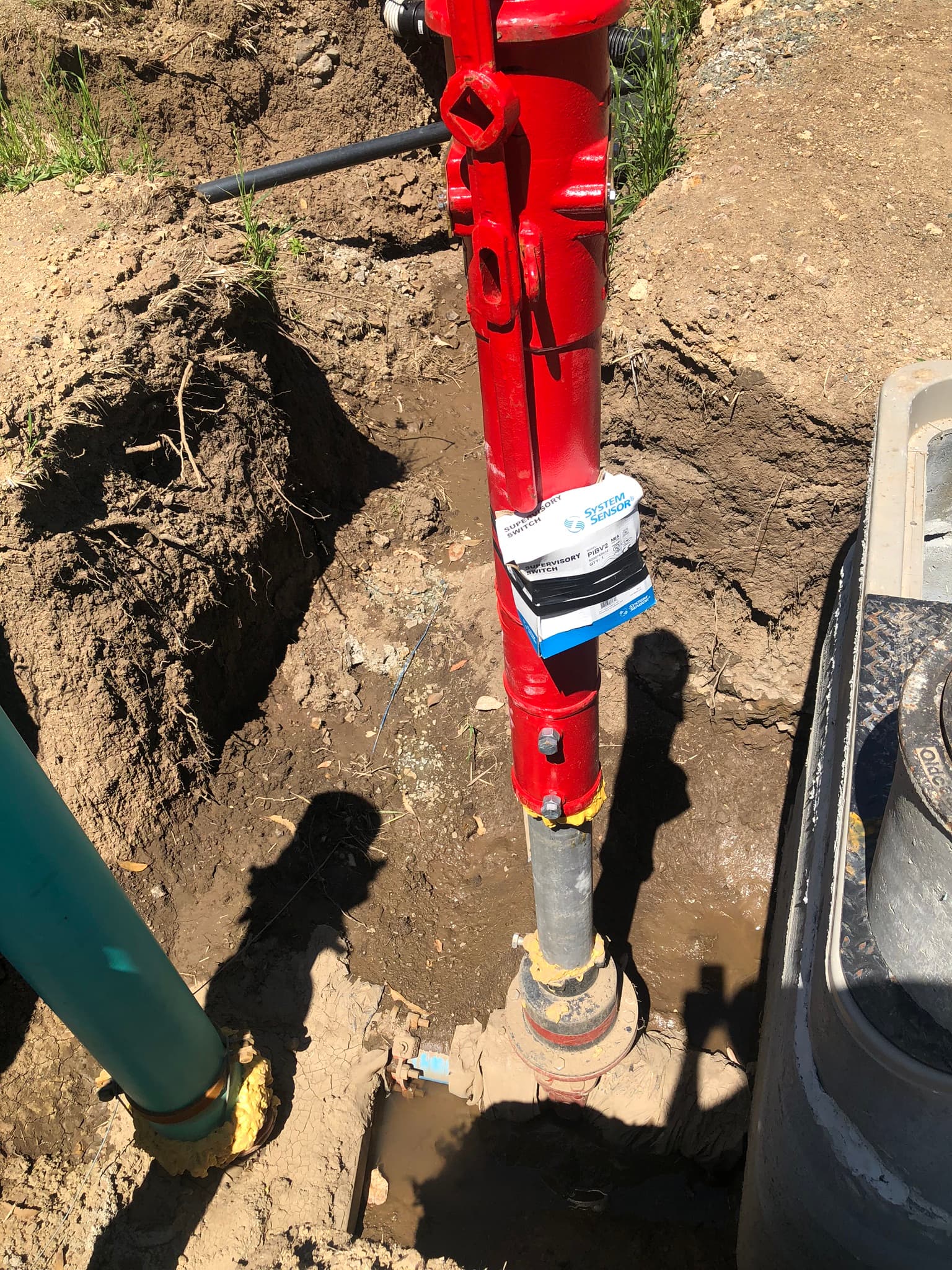Concrete plumbing installation